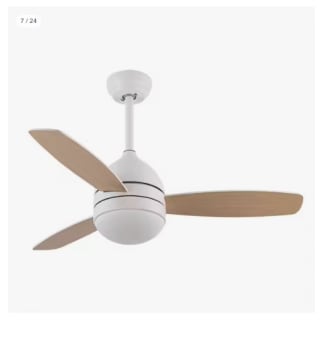 Ventilador de techo con motor DC modelo Maestral en 3 colores disponibles, Led integrado con sistema CCT Regulable, con Memoria de color y temporizador por 61.59€ (Cuenta Nueva 49.59€)