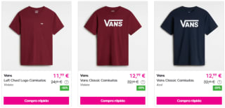 Calzado y ropa Vans con 60% descuento precios de locura