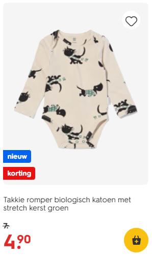 30% korting op Takkie truien, sokken en nachtmode bij HEMA