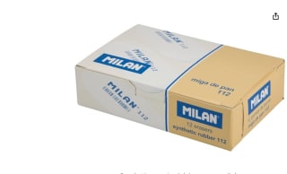 Caja de 12 Gomas MILAN ovales lengua de gato por 3,84€