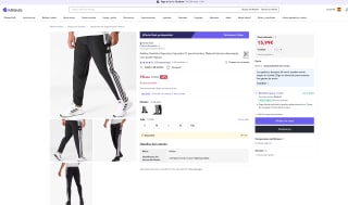 Adidas Pantalón Deportivo Squadra 21 Material técnico Aeroready con ajuste regular Hombre por solo 15,99€