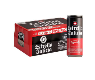 Pack 24 Latas Estrella Galicia 33cl por 12,99€ (Nuevos usuarios por 7,79€)