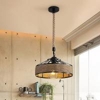 Goeco Lámpara Colgante de Cuerda, E27 Lamparas de Techo Cuerda en Metal por 29€ (17,40€ usuario nuevo)