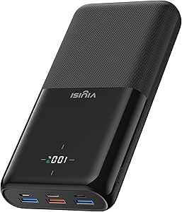 VIYISI Power Bank 30000mAh, snel opladen PD 22,5W QC 3.0 voor €27,74 bij Amazon