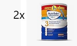 2x Nutribén Crecimiento Pro+ 3 - Leche en Polvo Bebé 1kg por 31,22€