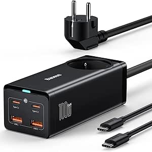 Baseus USB C oplader 100W met stopcontact, GaN3 PowerCombo voor €39,99 bij Amazon