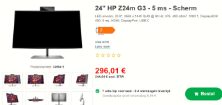 HP Z24m G3 - LED-monitor voor €296 bij Proshop