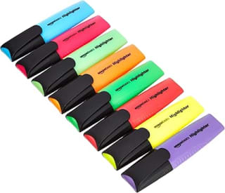 8 Subrayadores Amazon Basics por 2,73€