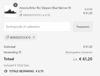 Bartogi kortingscode voor 10% (extra) korting op Birkenstock