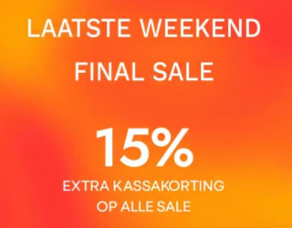 15% extra kassakorting op de sale bij Van den Assem