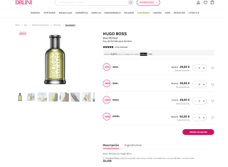 HUGO BOSS EAU DE TOILETTE 200ml por solo 62€