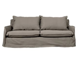 Sofá 3 Cuerpos Rehue Lino gris piedra por solo $589.990