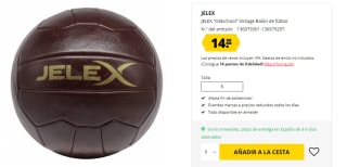 Balón de fútbol JELEX "Oldschool" Vintage por 14,99€