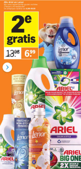Albert Heijn Hamsterweken veel producten de 2de gratis
