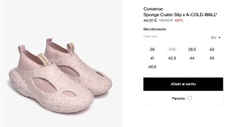 Zapatillas Converse Sponge Crater Slip x A-COLD-WALL por 44€