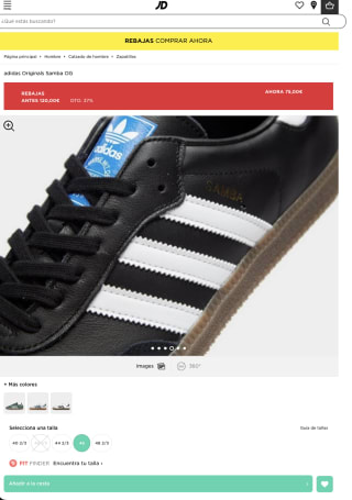 Zapatillas Adidas Originals Samba OG Hombre por solo 60€