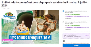 Bellewaerde Aquapark tickets voor €16 bij Groupon FR