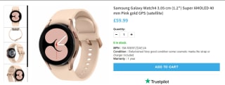 Samsung Galaxy Watch4 40mm for £59.99 at XS Only