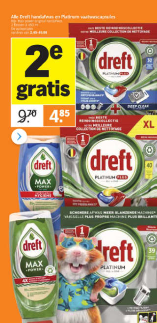 Heel veel producten de 2e gratis bij de AH