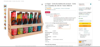 La Sagra Cesta de madera con 12 cervezas de 330 ml por 17.47€