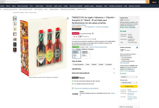 TABASCO Kit de regalo Habanero + Chipotle + Scorpion 3 de 60ml por solo 13,95€