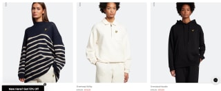 Lyle & Scott kortingscode voor 10% extra korting in de sale tot 50%