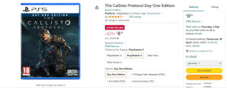The Callisto Protocol Day One Edition (PS5): £8.08