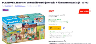 Playmobil Paardrijtherapie & dierenartsenpraktijk voor €35,99 bij Bol