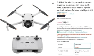 DJI Mini 3 drone met afstandsbediening voor €293,20 bij Amazon
