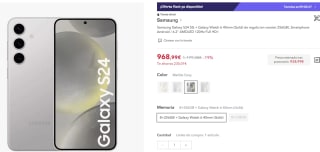 Hasta 50% + 40€ descuento EXTRA productos Samsung