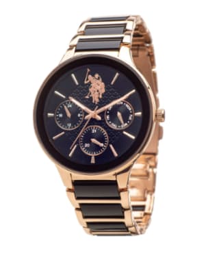 Reloj Cronografo de Hombre U.S. Polo Assn. de metal bañado en oro rosa de 40mm por 69.99€
