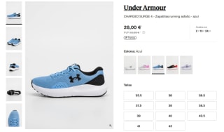 Rebajas hasta 80% Under Armour ropa y calzado