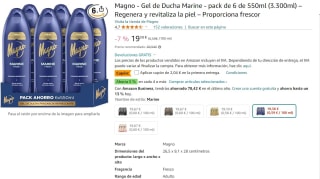 Recopilación Pack de 6 de 550ml gel de ducha Magno desde 17,34€