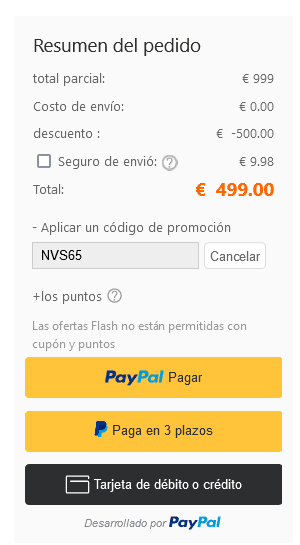 Scooter eléctrico NAVEE S65 500W por solo 499€