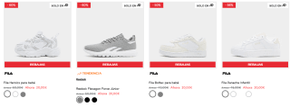 Zapatillas de marca infantiles desde solo 15€ (Reebok Fila, Converse),