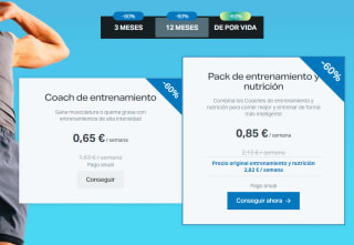 60% descuento en todos sus planes entrenamiento Freeletics desde 0,65€ la semana pasada brutal