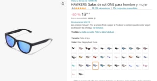 Gafas de sol HAWKERS para hombre y mujer por 13.99€