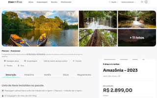 Pacote de Viagem para Amazônia de 5 dia e 4 noites - R$ 2.899