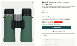 Bynolyt Yellowbird II ED 8x32 verrekijker voor €249 bij Bever