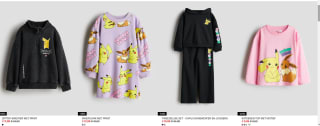 Tot 65% korting op kinder Pokémon kleding bij H&M