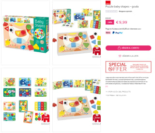 Juegos Goula - Baby Shapes (varios modelos) por 9,99€
