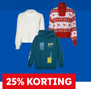 25% korting op truien, hoodies en vesten bij de lidl