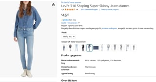 Levi's310™ SHAPING SUPER SKINNY - Jeans Skinny Fit voor €42,84 bij Amazon