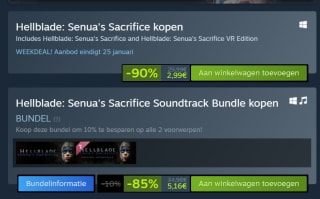 Hellblade: Senua's Sacrifice voor maar €2,99 bij Steam