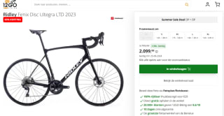 Ridley Fenix Disc Ultegra LTD 2023 met schijfrem voor €2.099 bij 12GO Biking