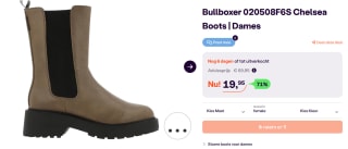 Bullboxer cognac Chelsea Boots voor €19,95 bij iBOOD