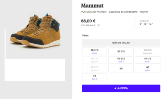 Botas de Trekking para Mujer Mammut PORDOI MID por 68€