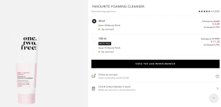 Favourite Foaming Cleanser (One. Two. Free!) 30 ml voor €4,49 bij Douglas