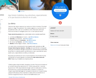 Vuelos de última hora desde 21€