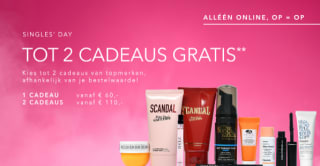 20% korting op alles + tot 2 gratis cadeaus bij Douglas